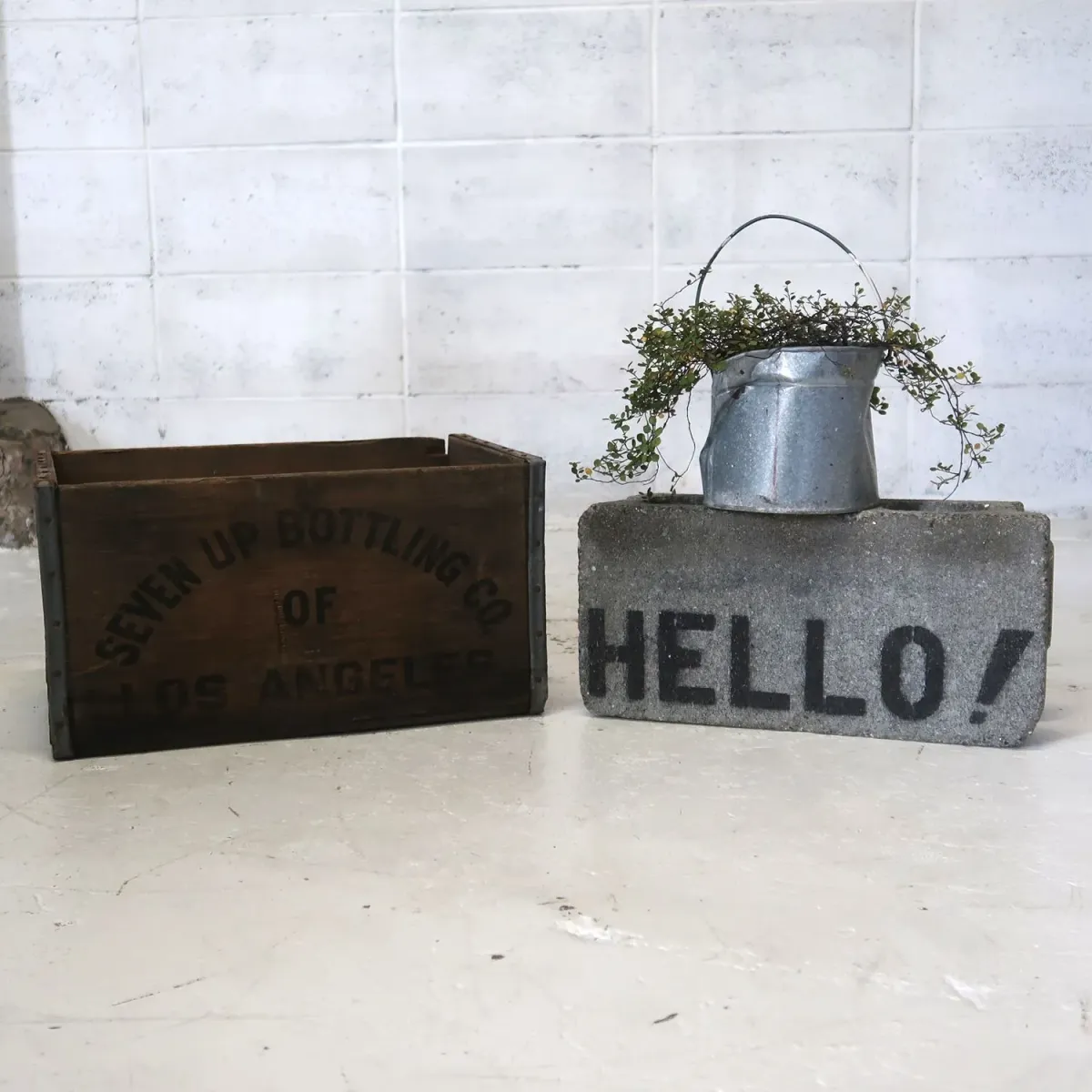 7up ビンテージ ウッドボックス