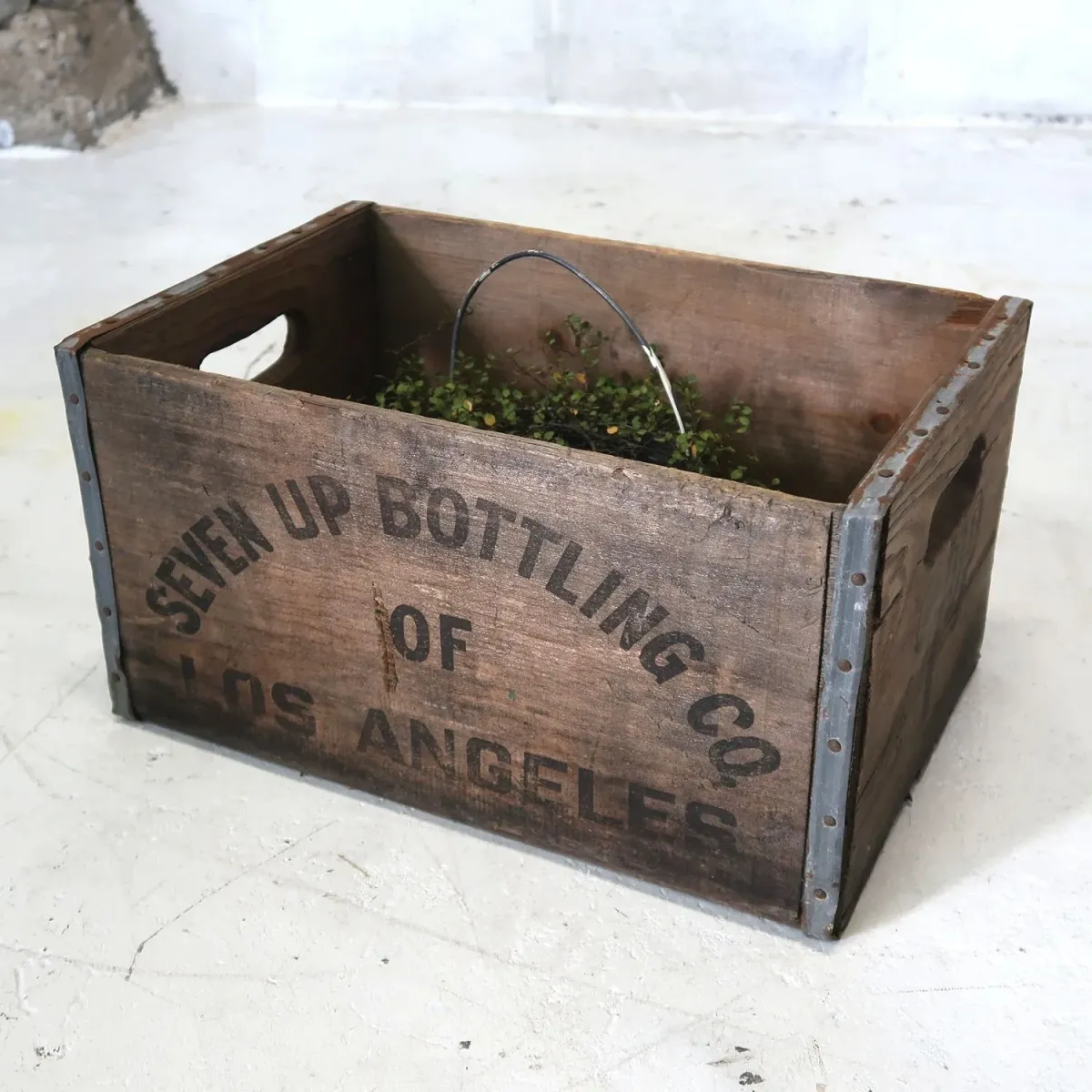 7up ビンテージ ウッドボックス