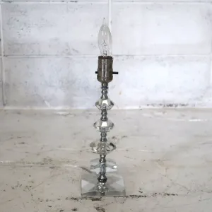 アンティーク ガラスベース テーブルランプ