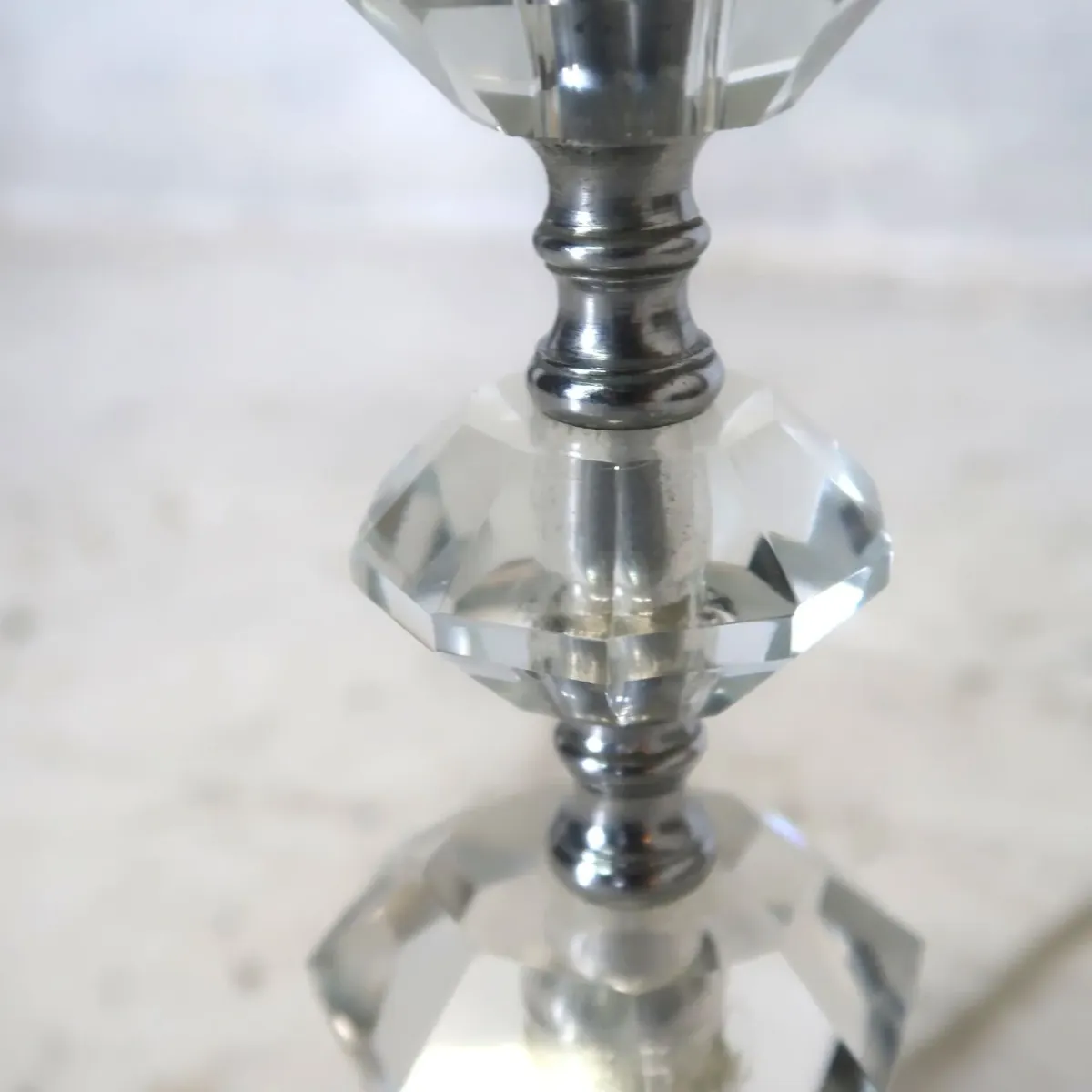 アンティーク ガラスベース テーブルランプ