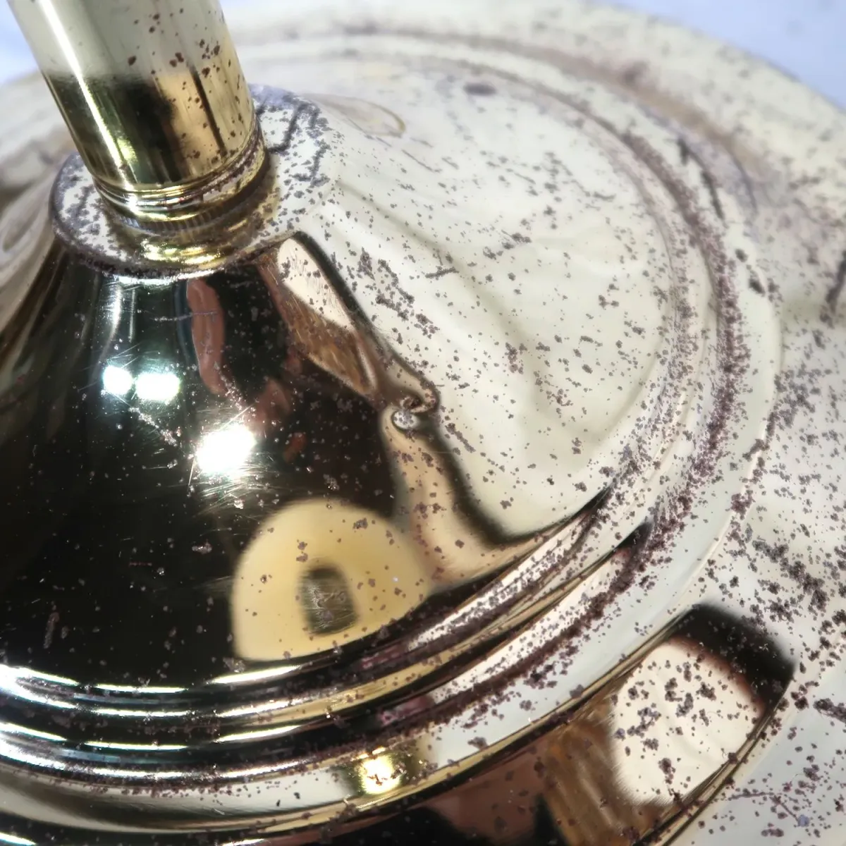 アンティーク ゴールドメタル フロアランプ