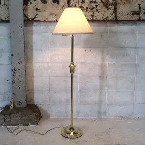 アンティーク ゴールドメタル フロアランプ