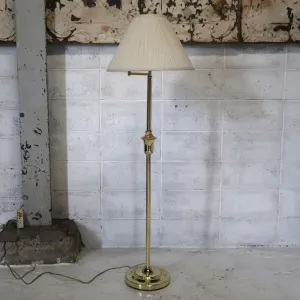 アンティーク ゴールドメタル フロアランプ