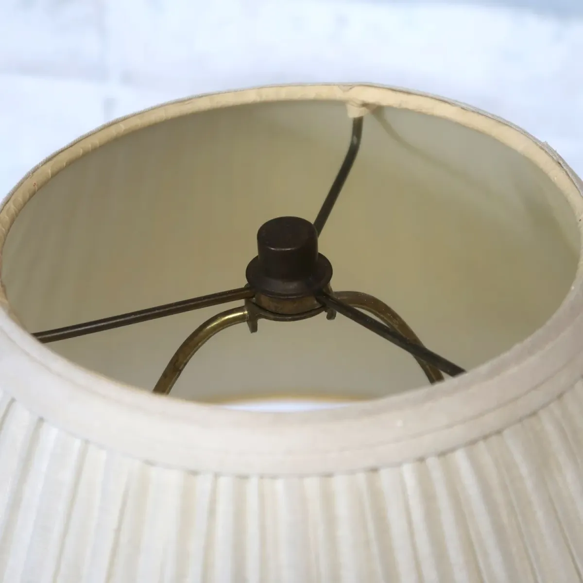 アンティーク ゴールドメタル フロアランプ