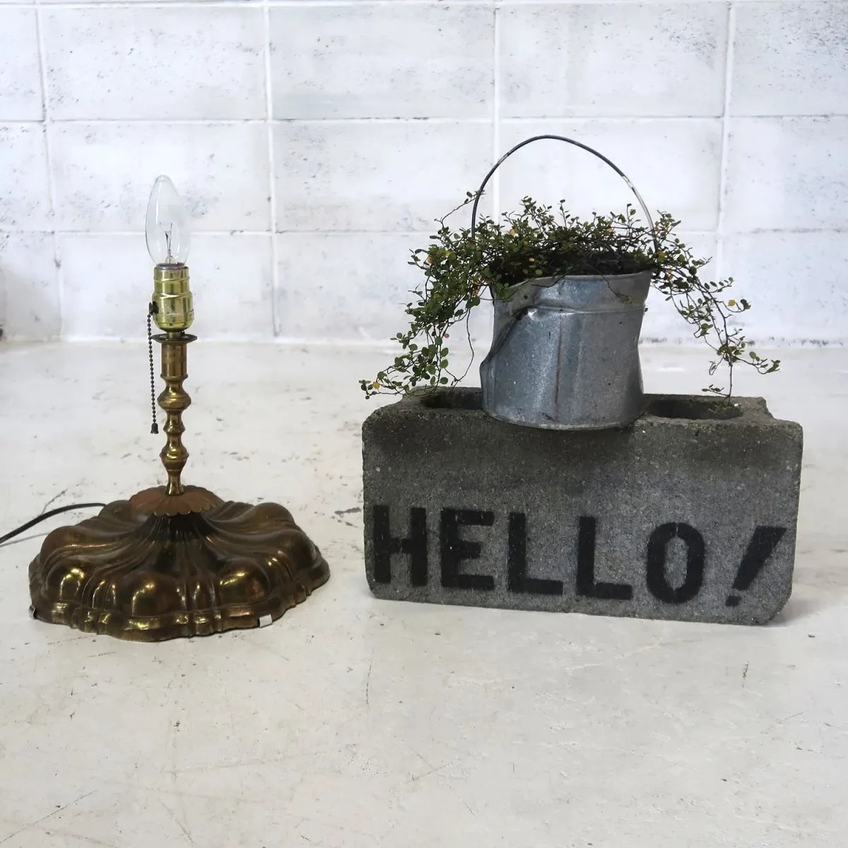 アンティーク メタルデザイン キャンドルランプ