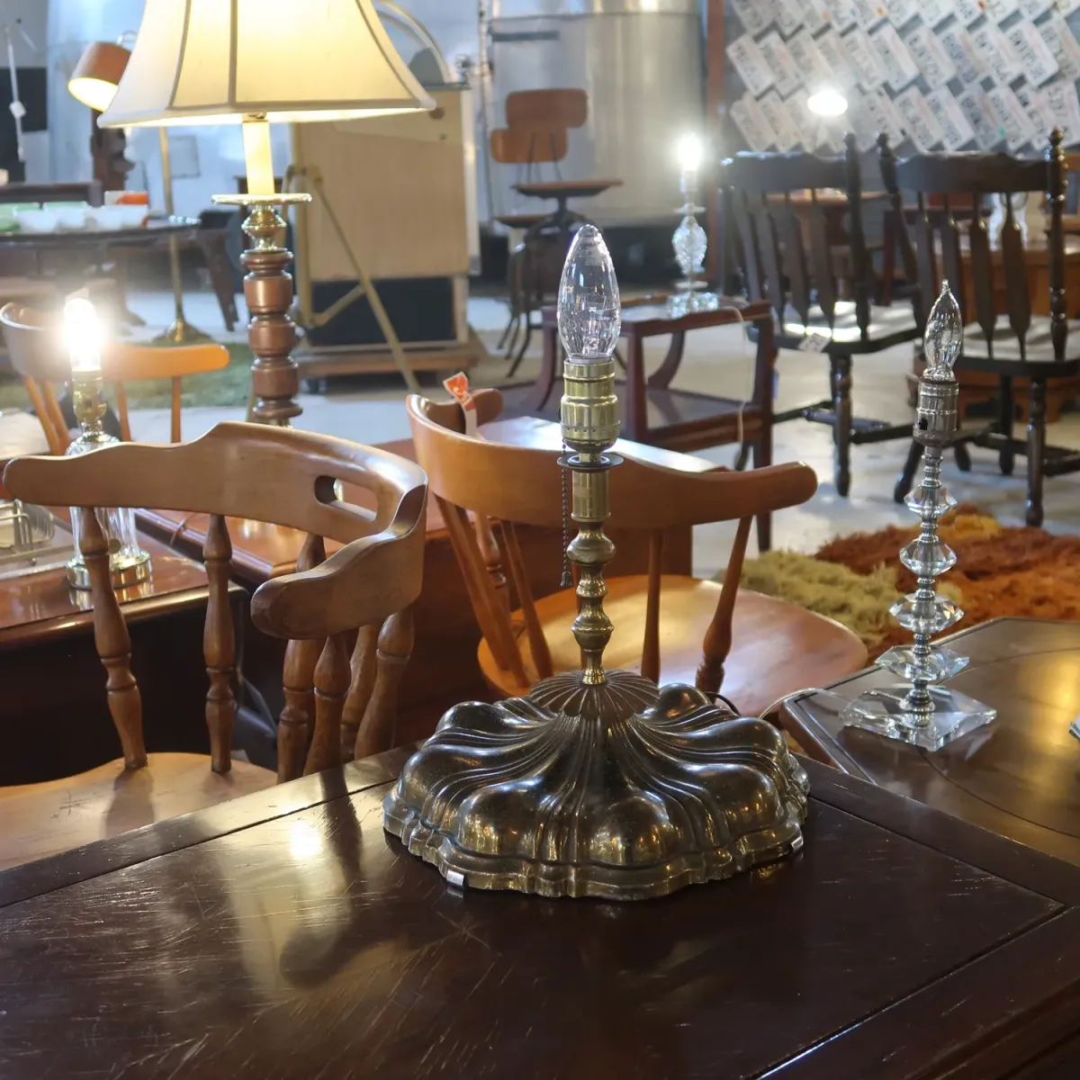 アンティーク メタルデザイン キャンドルランプ