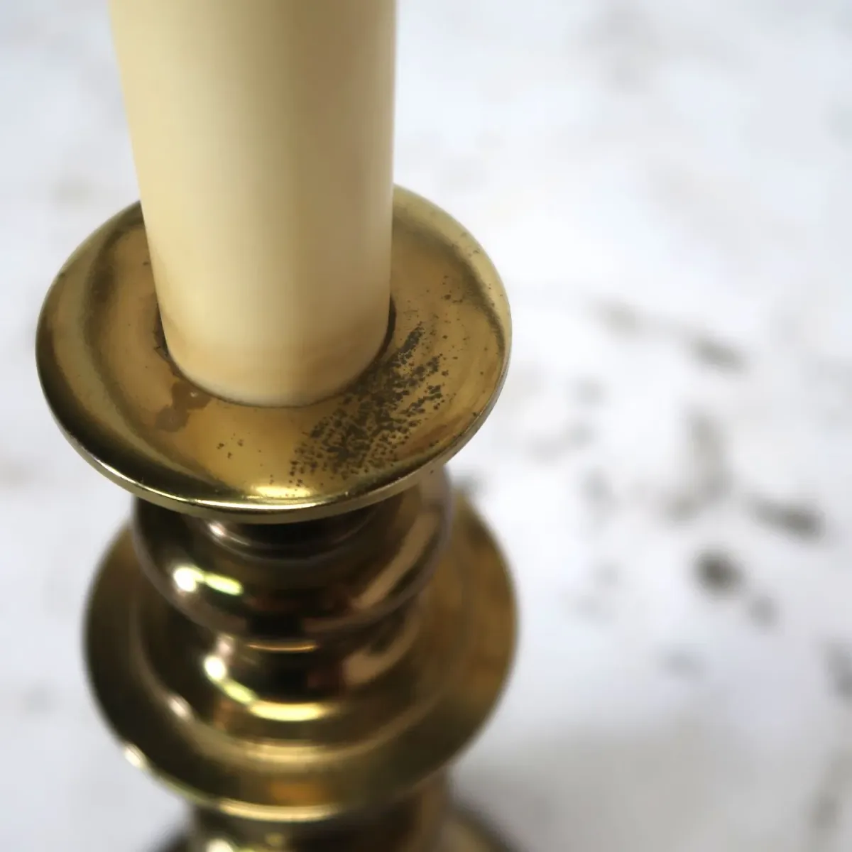 アンティーク ゴールドメタル キャンドルランプ