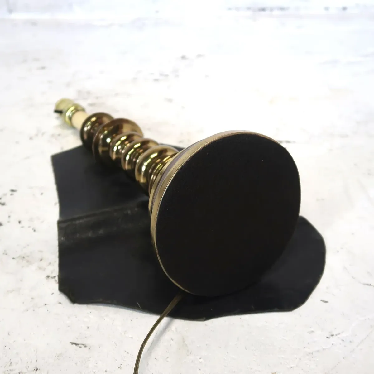 アンティーク ゴールドメタル キャンドルランプ