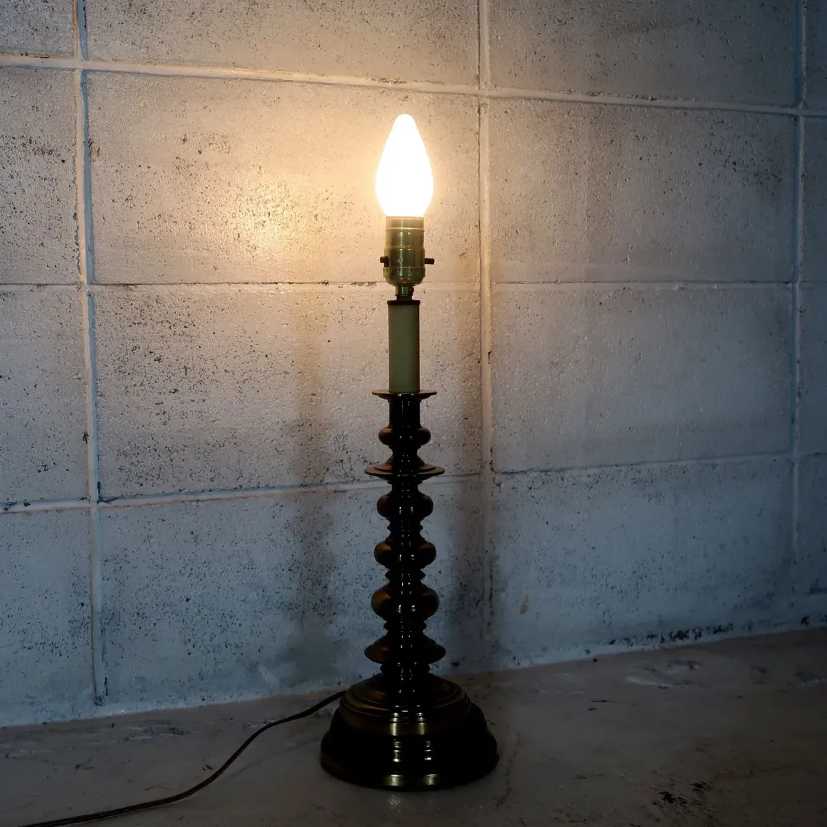 アンティーク ゴールドメタル キャンドルランプ