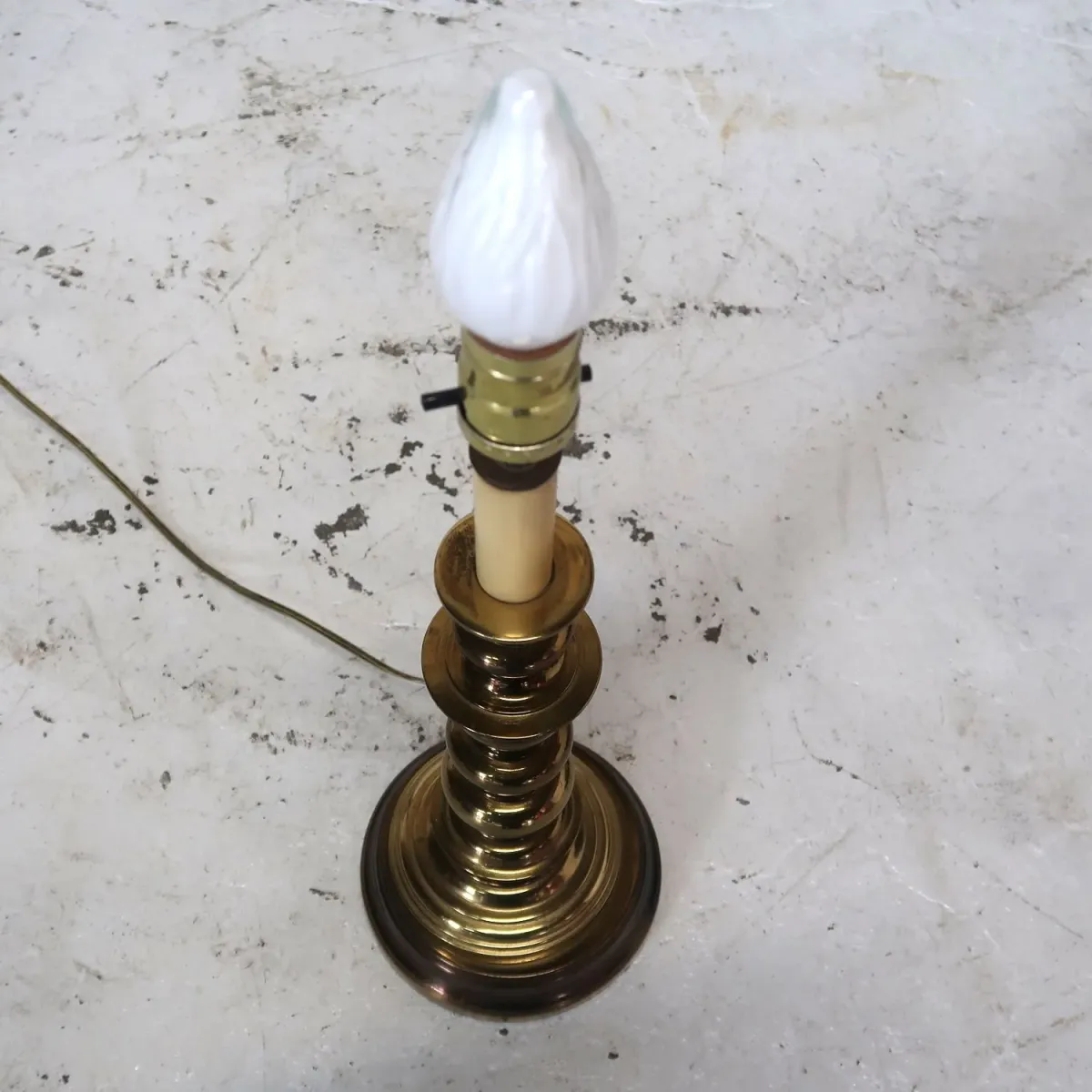 アンティーク ゴールドメタル キャンドルランプ