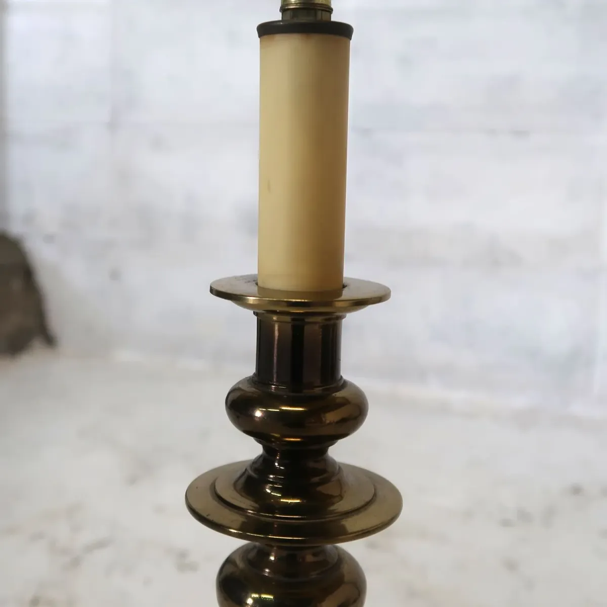 アンティーク ゴールドメタル キャンドルランプ