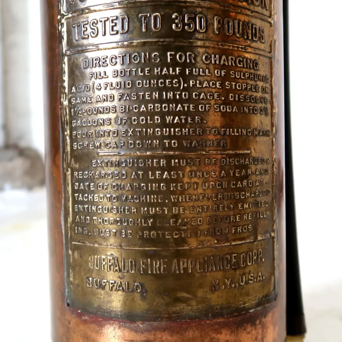 ビンテージ 消火器 銅×真鍮