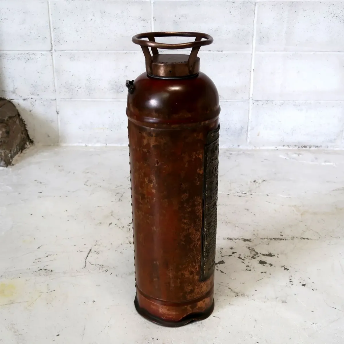 ビンテージ 消火器 銅×真鍮