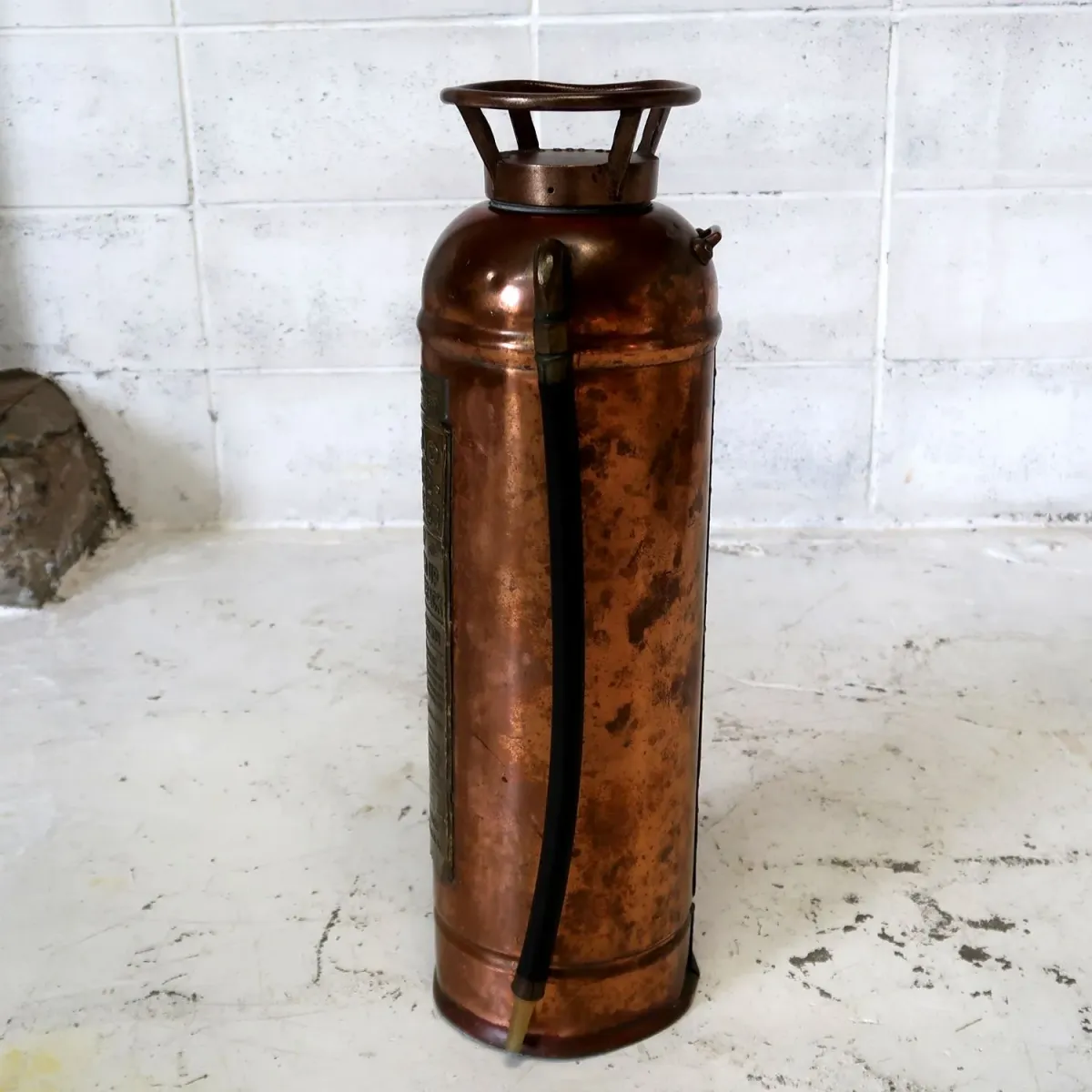 ビンテージ 消火器 銅×真鍮