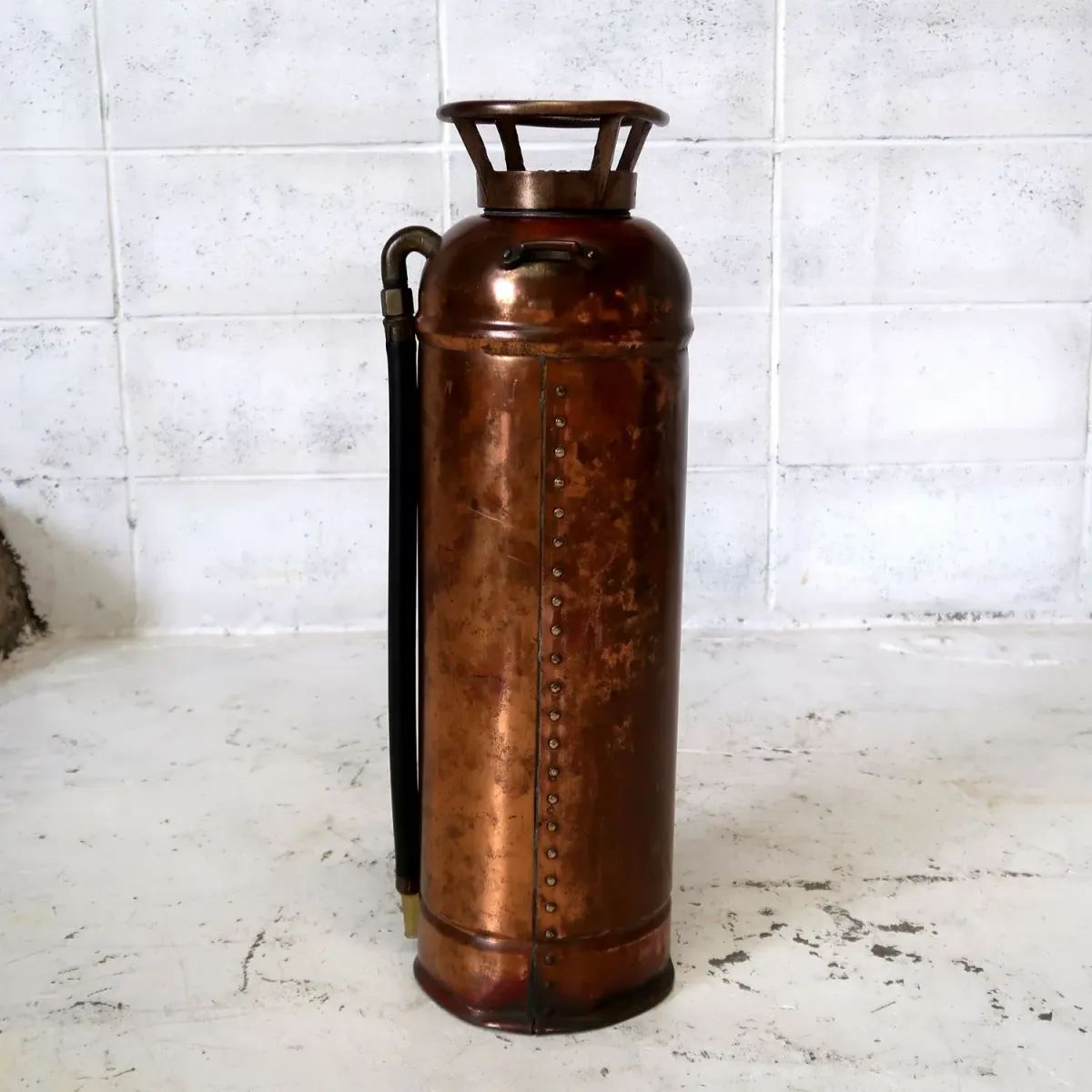 ビンテージ 消火器 銅×真鍮