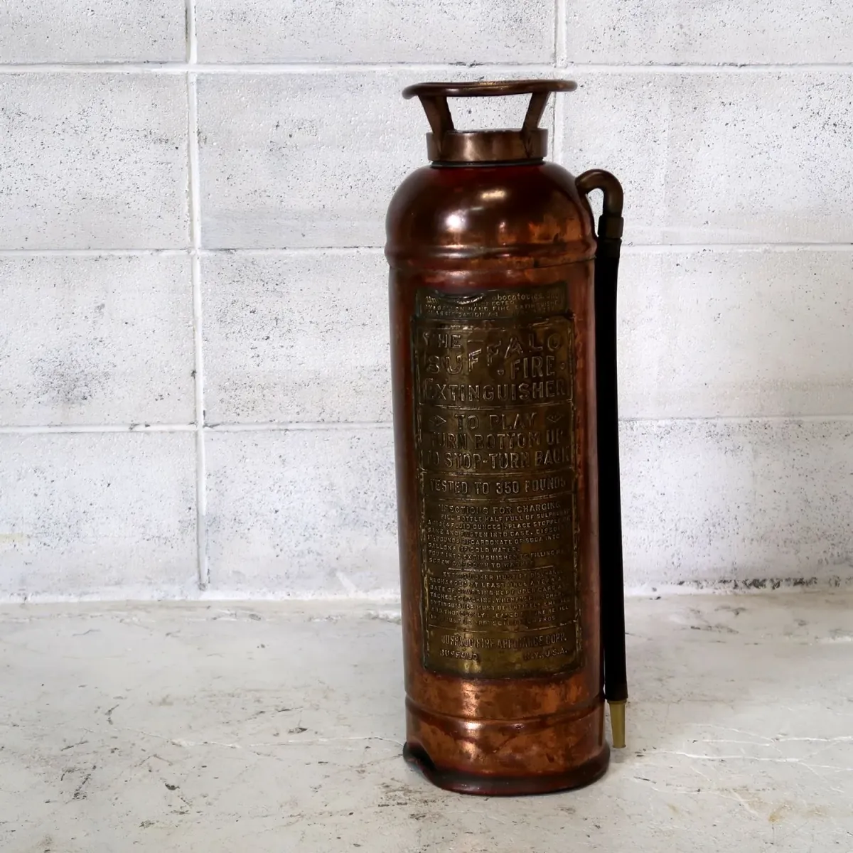 ビンテージ 消火器 銅×真鍮