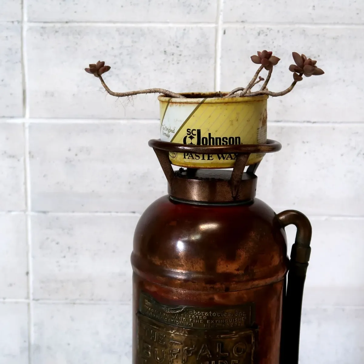 ビンテージ 消火器 銅×真鍮