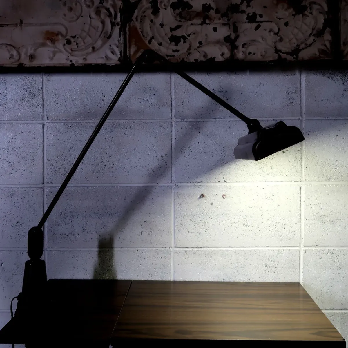 Swivelier ビンテージ インダストリアル マシンランプ