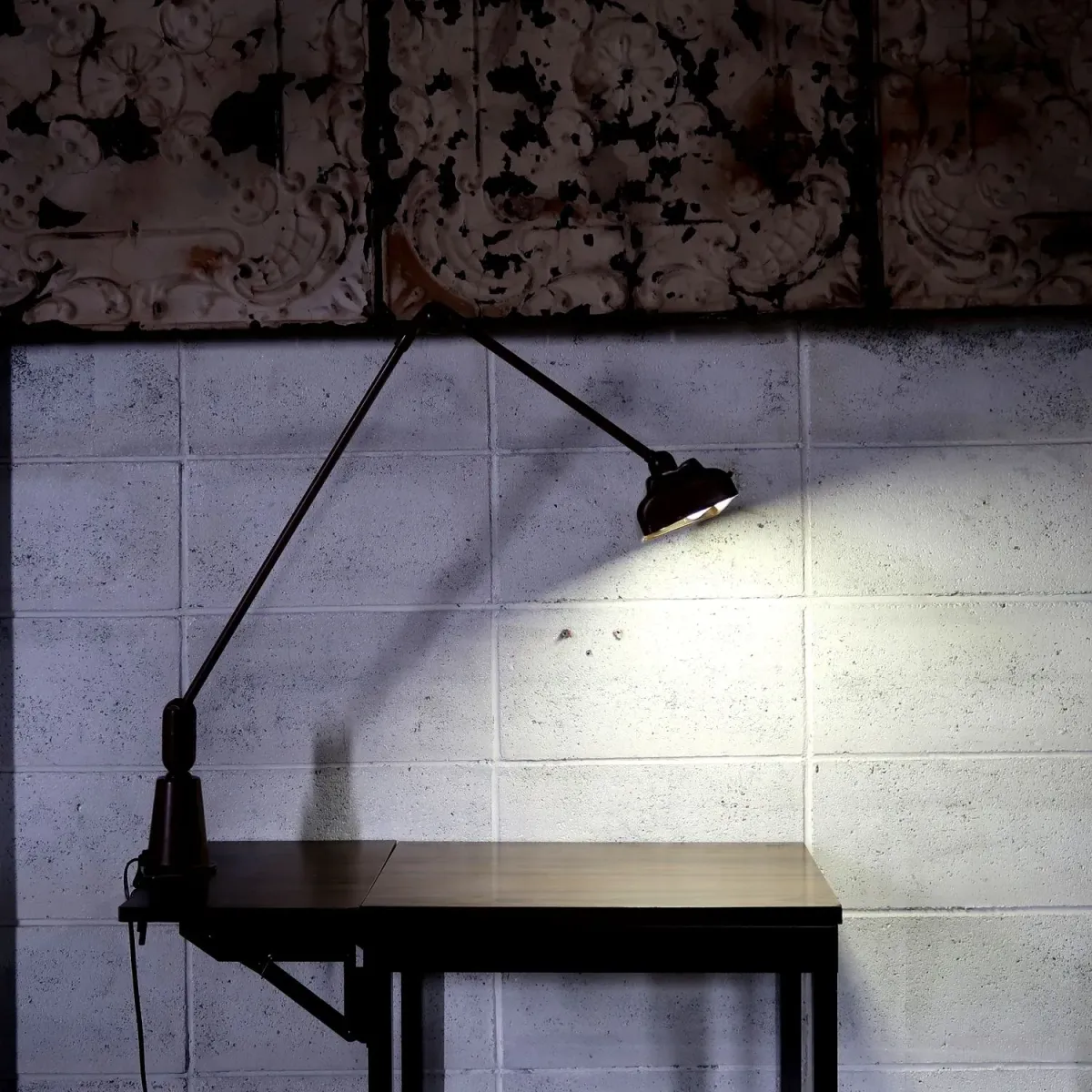 Swivelier ビンテージ インダストリアル マシンランプ