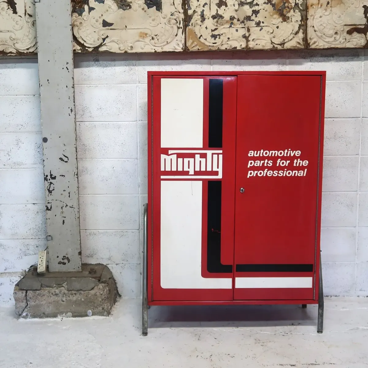 Mighty Auto Parts ビンテージ 大型キャビネット