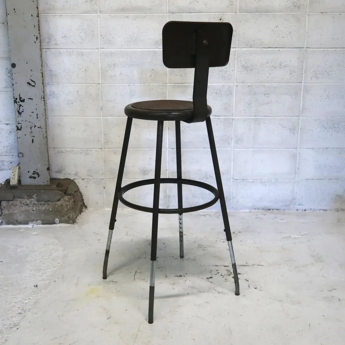 ビンテージ インダストリアル メタルスツール