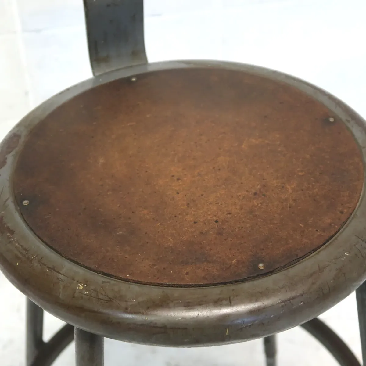 ビンテージ インダストリアル メタルスツール