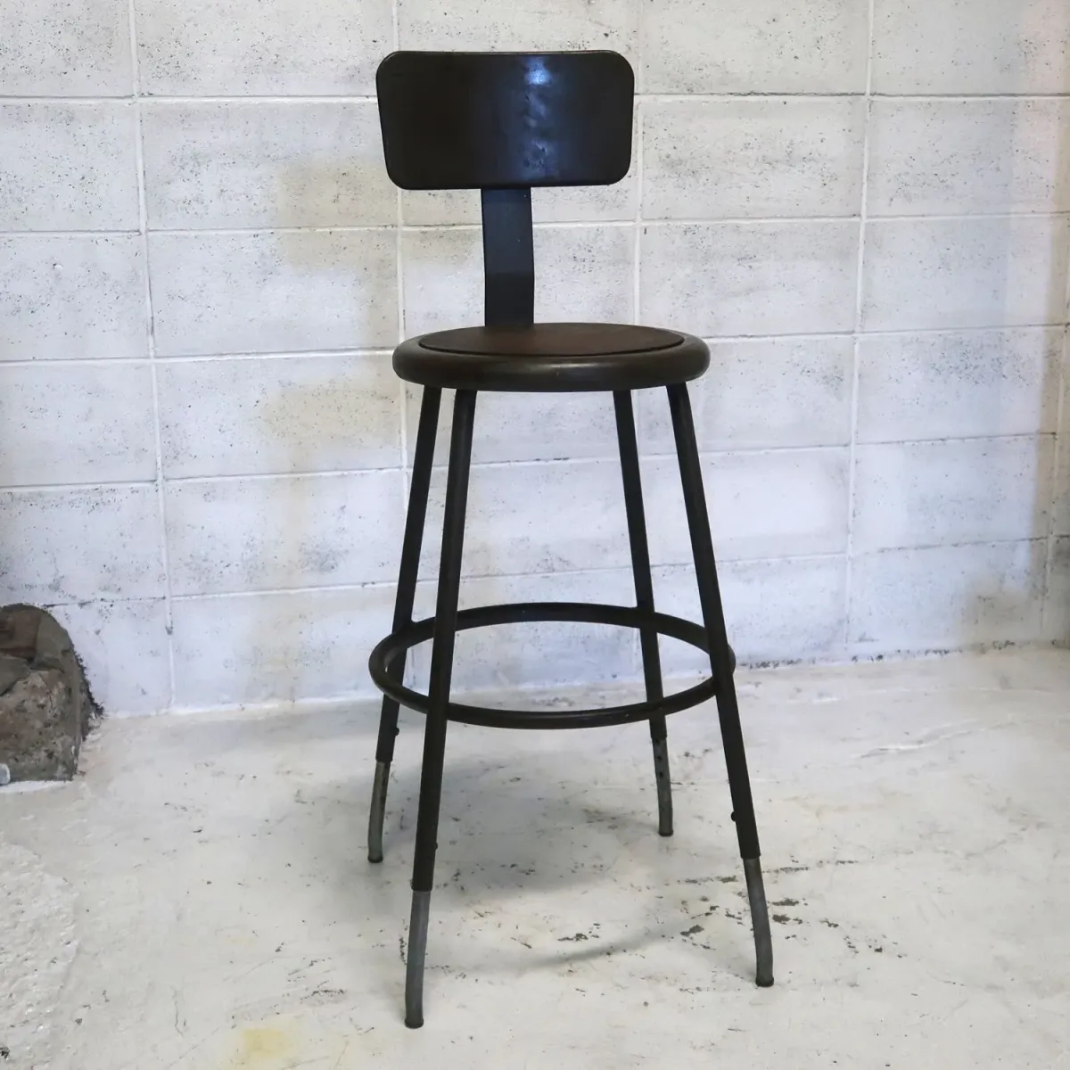 ビンテージ インダストリアル メタルスツール