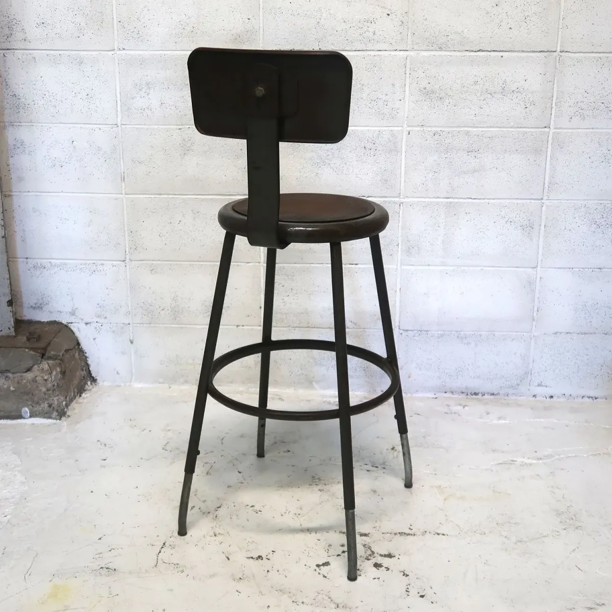 ビンテージ インダストリアル メタルスツール