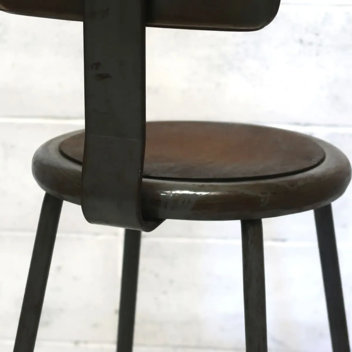 ビンテージ インダストリアル メタルスツール