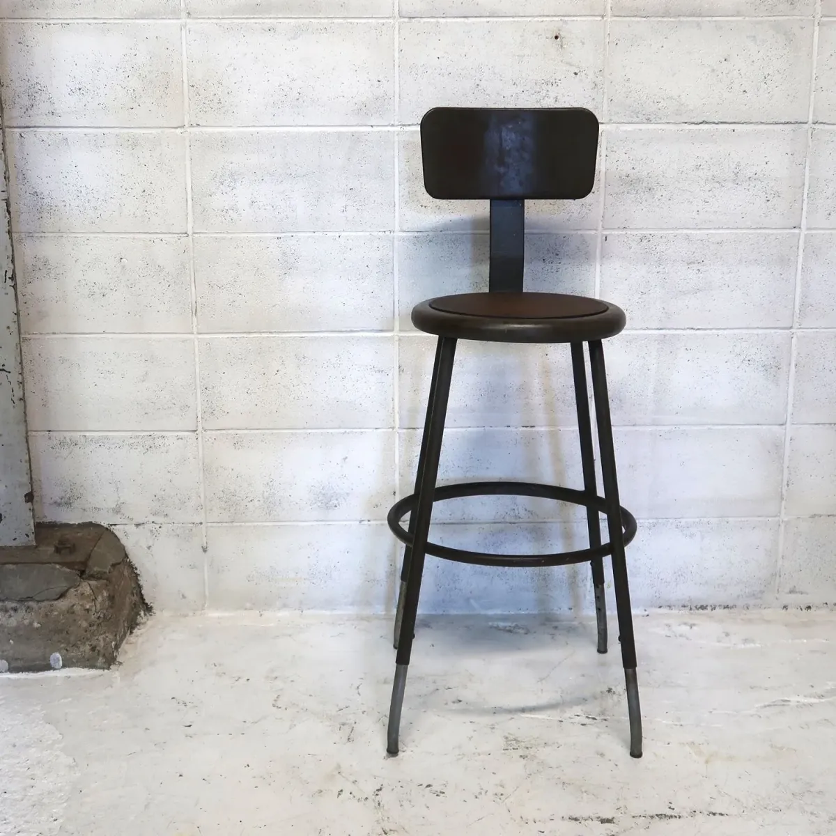 ビンテージ インダストリアル メタルスツール