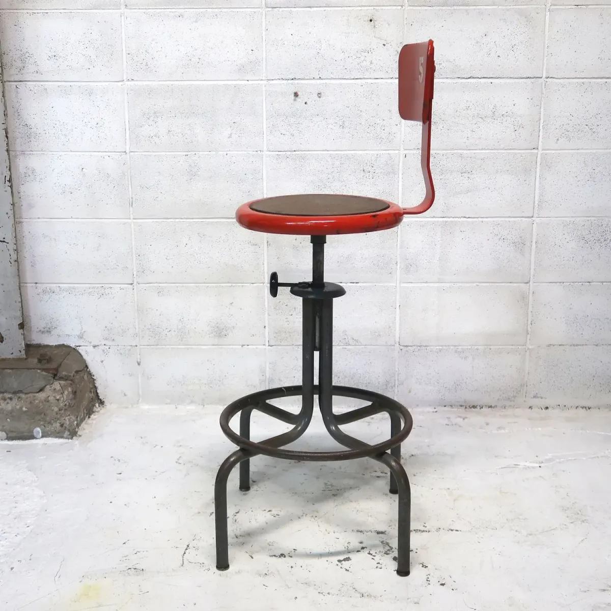 ビンテージ メタル ドラフティングチェア