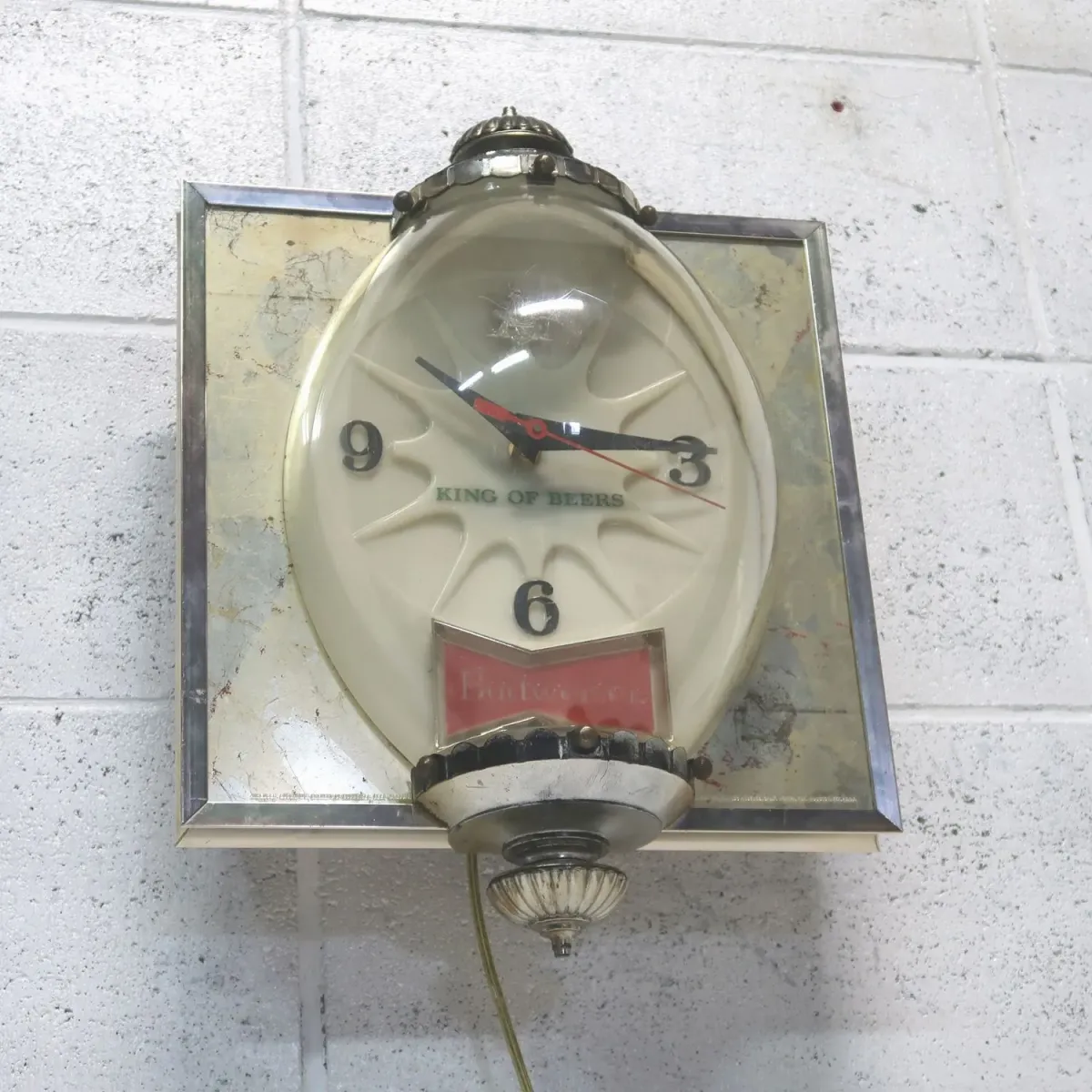 Budweiser ビンテージ ライトクロック