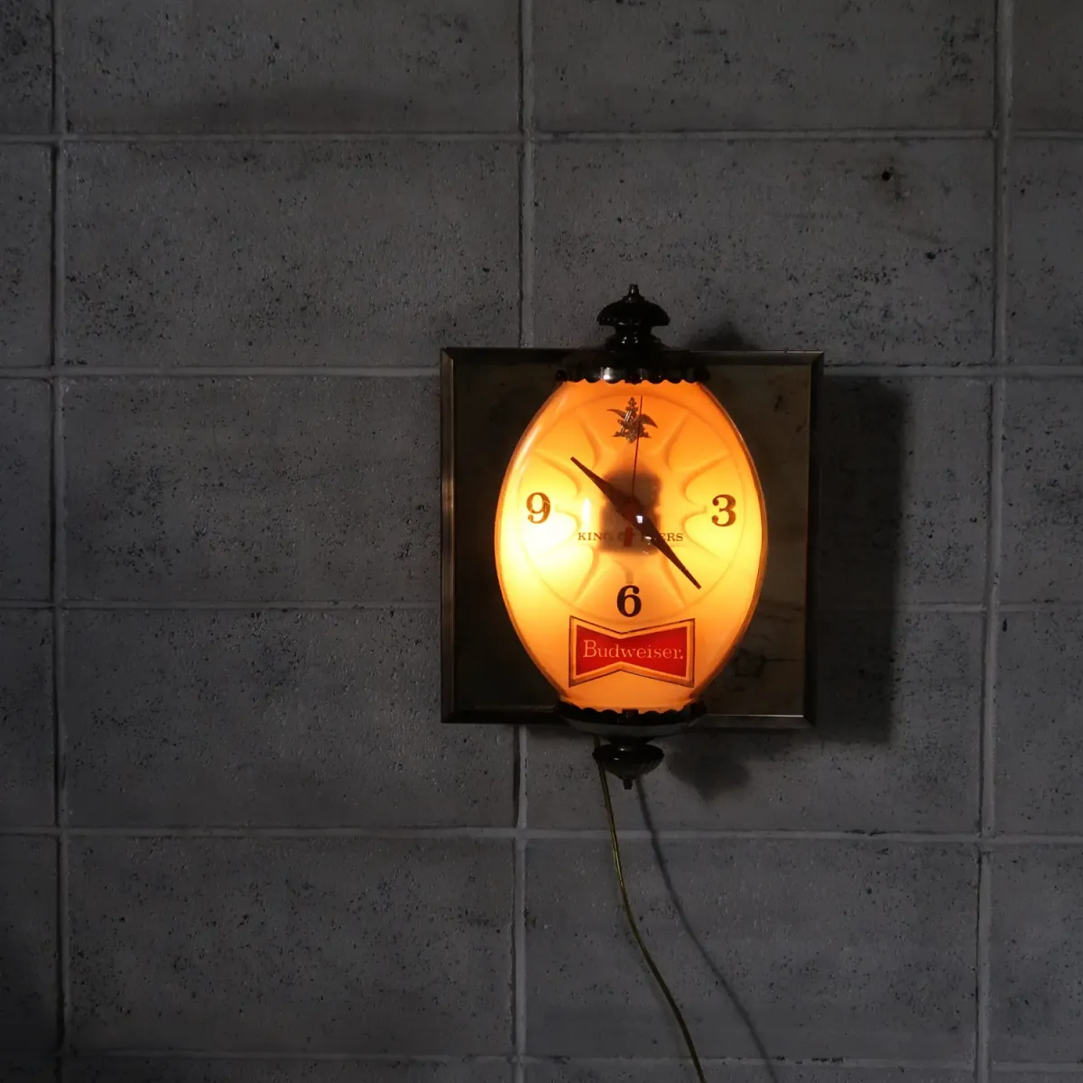 Budweiser ビンテージ ライトクロック