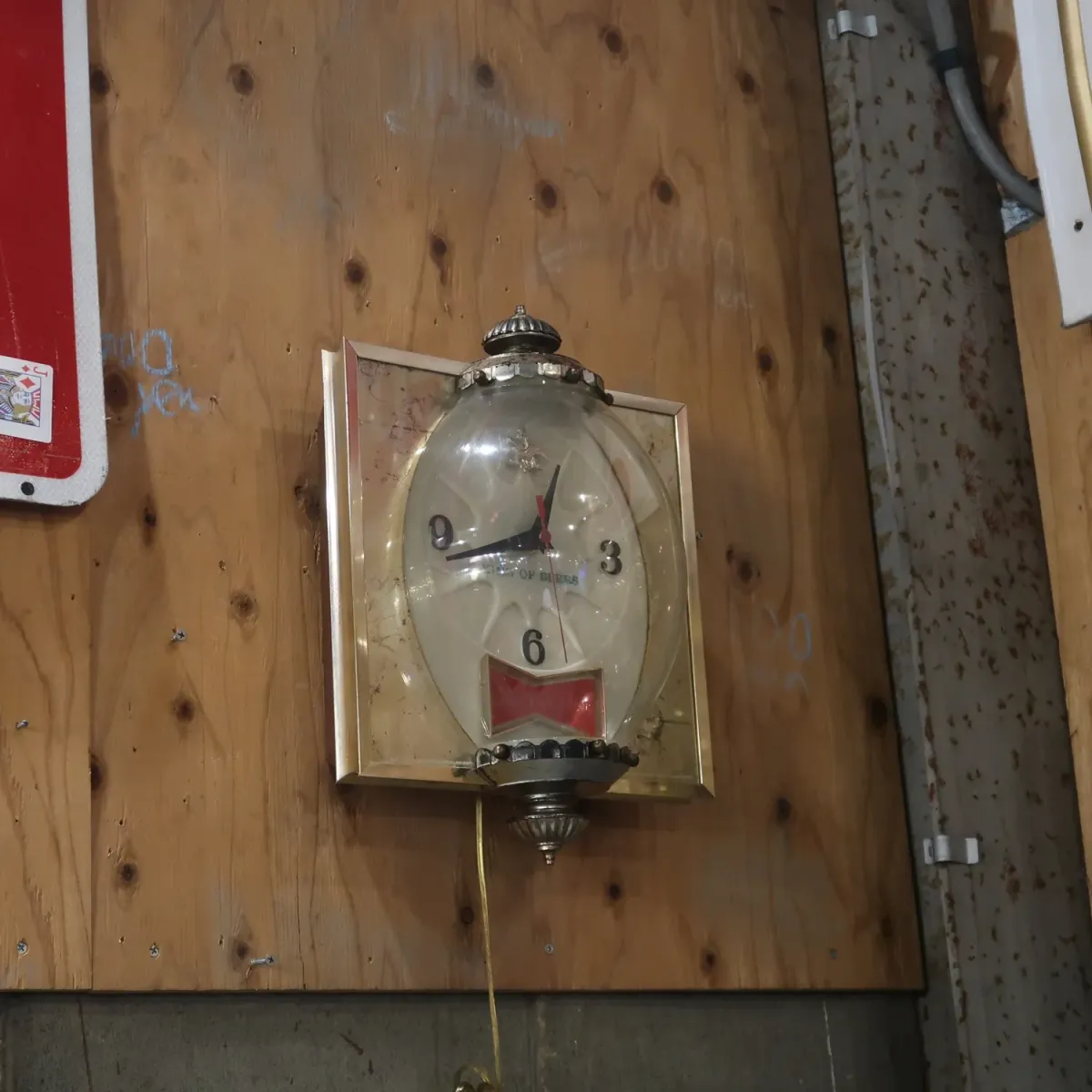 Budweiser ビンテージ ライトクロック