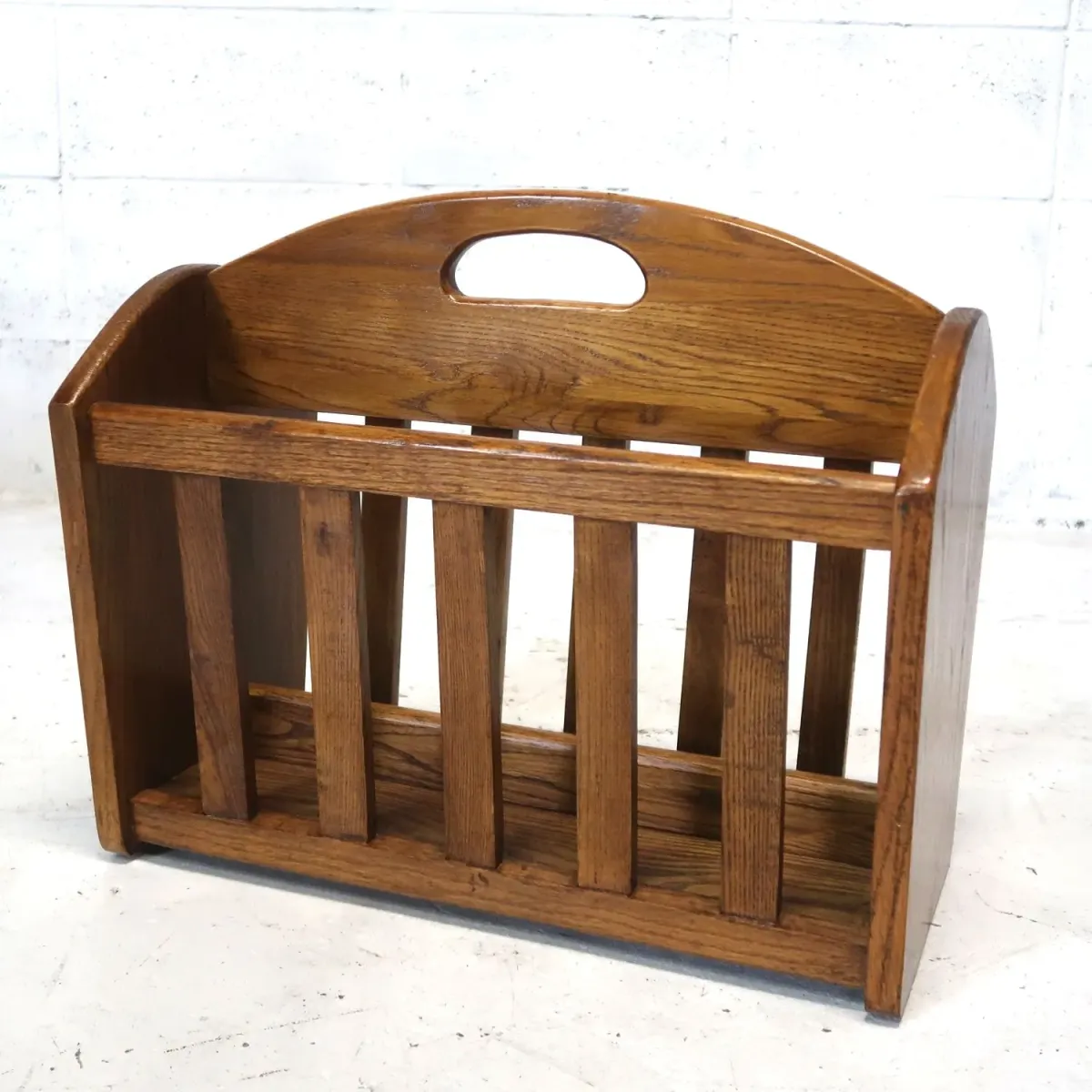 アンティーク ウッド マガジンラック