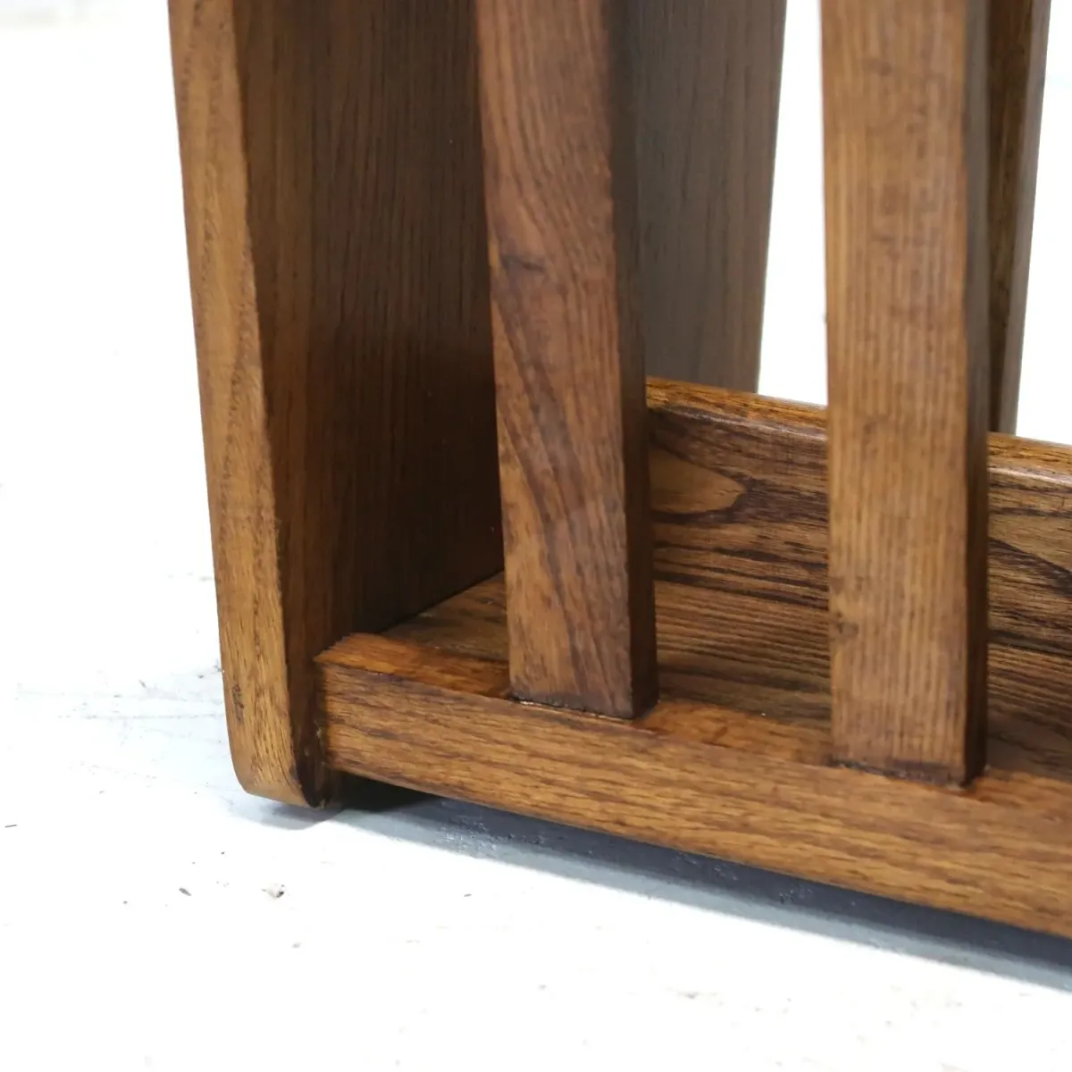 アンティーク ウッド マガジンラック