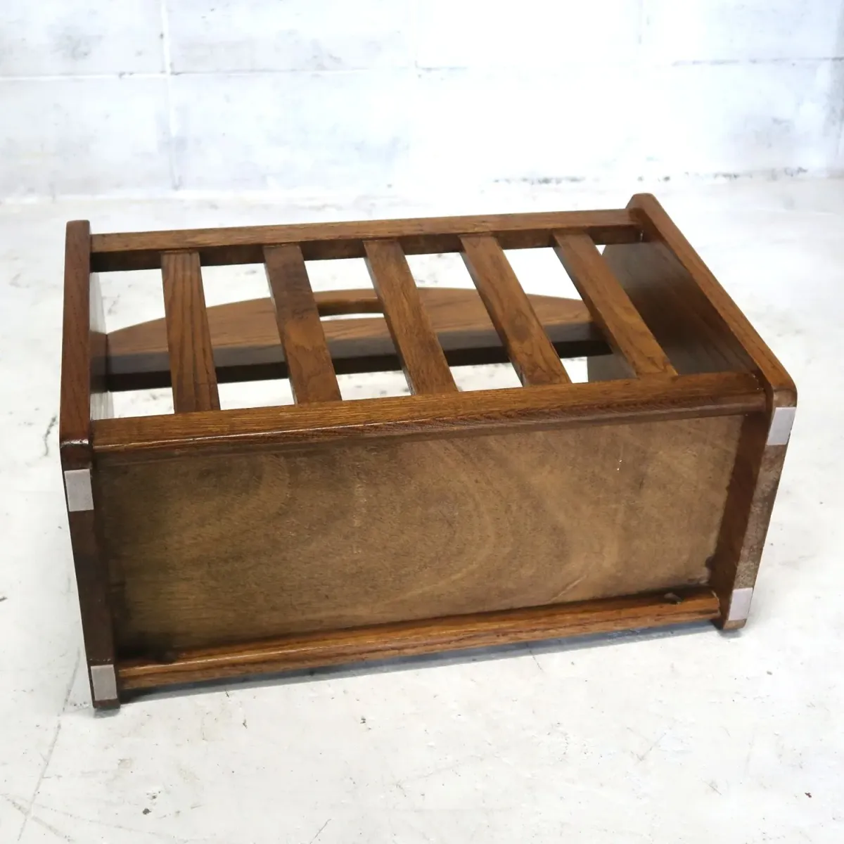 アンティーク ウッド マガジンラック