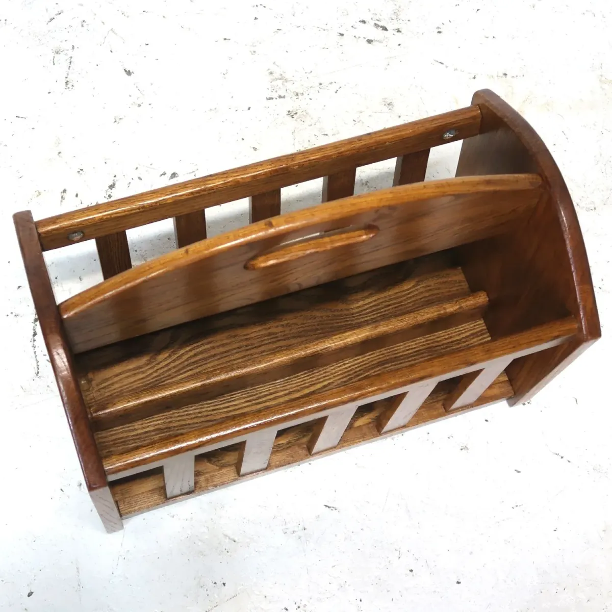 アンティーク ウッド マガジンラック