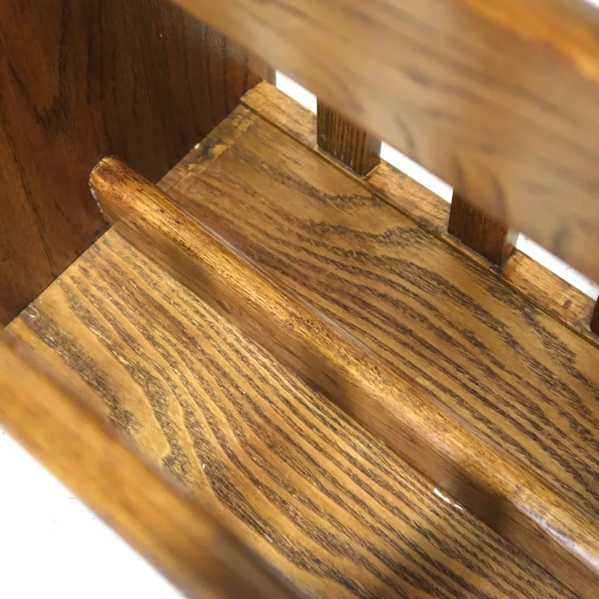 アンティーク ウッド マガジンラック