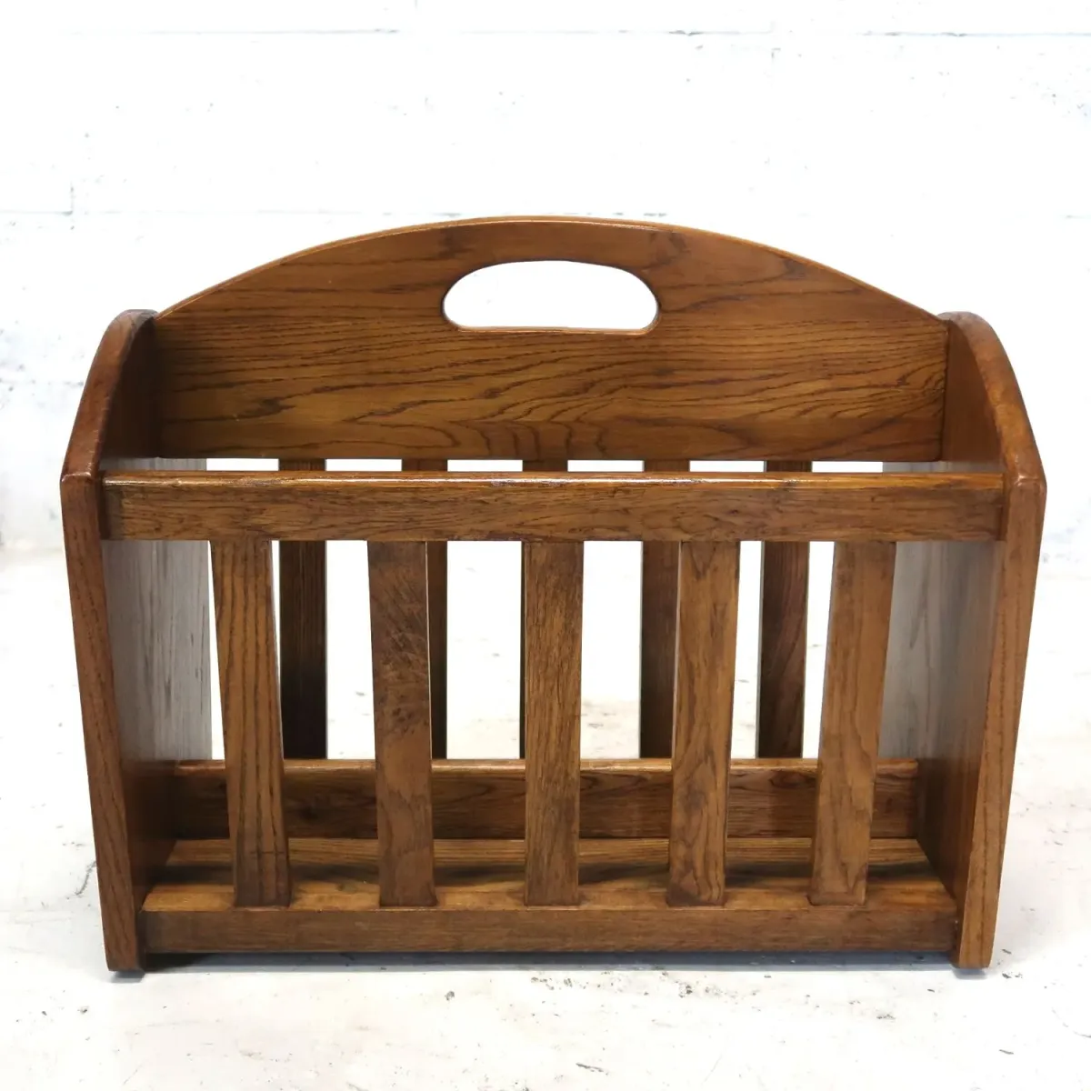 アンティーク ウッド マガジンラック