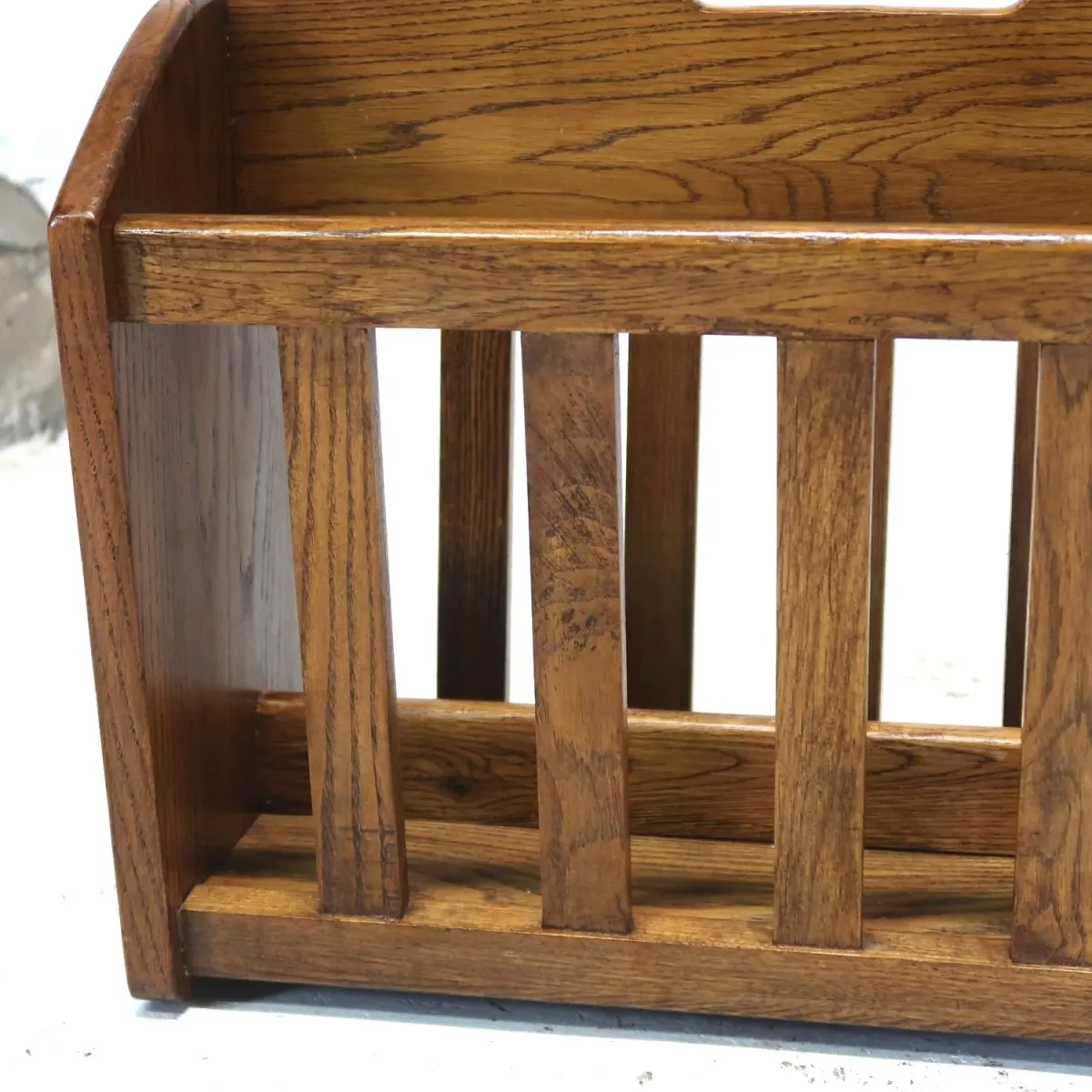 アンティーク ウッド マガジンラック