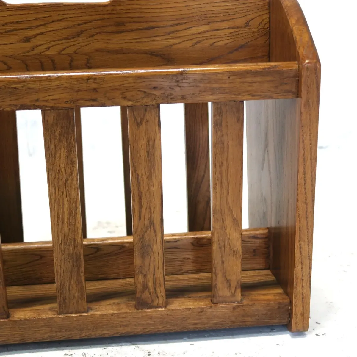 アンティーク ウッド マガジンラック