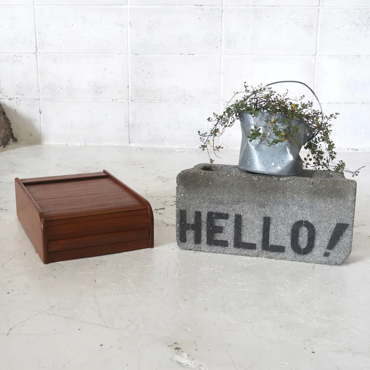 ビンテージ ロールトップ ウッドボックス