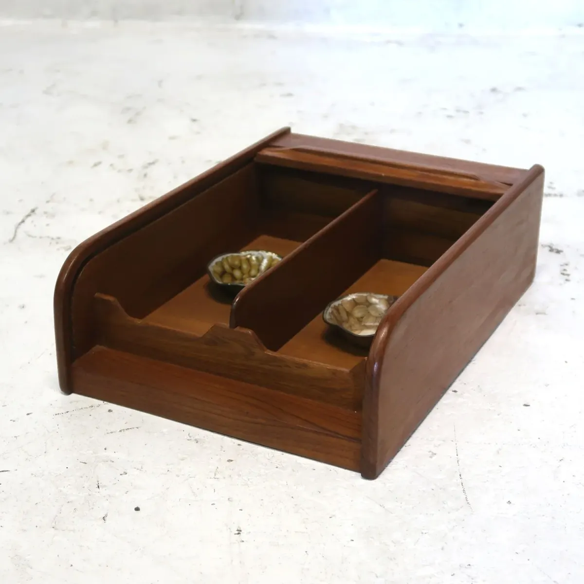 ビンテージ ロールトップ ウッドボックス