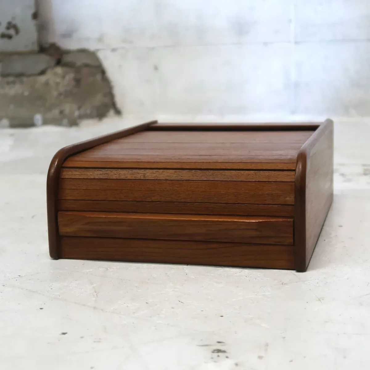 ビンテージ ロールトップ ウッドボックス