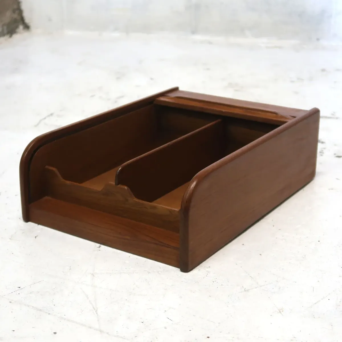 ビンテージ ロールトップ ウッドボックス