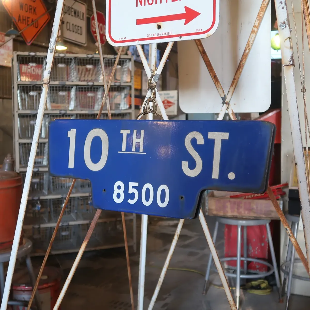 ビンテージ 両面ストリートサイン ホーロー