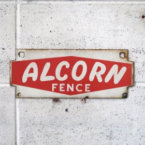 ALCORN FENCE ビンテージ ホーローサイン
