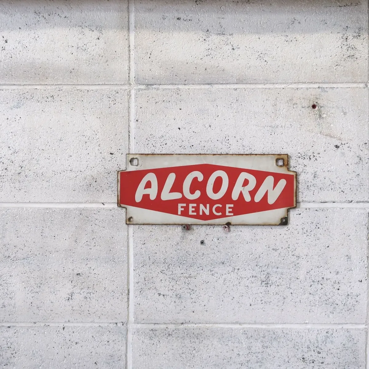 ALCORN FENCE ビンテージ ホーローサイン