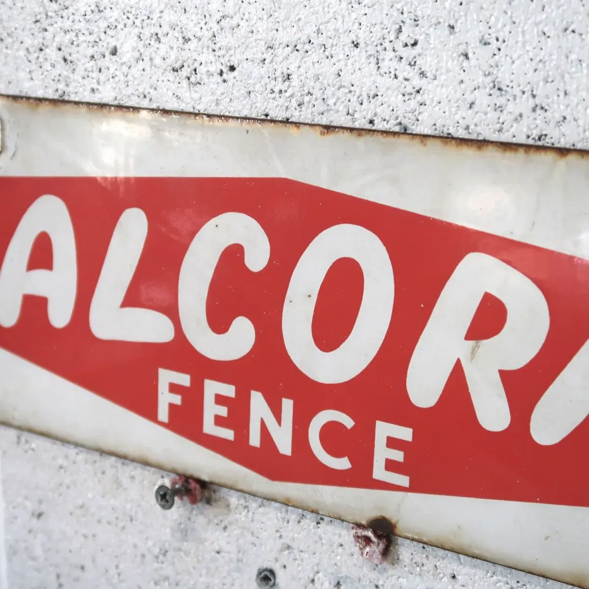 ALCORN FENCE ビンテージ ホーローサイン